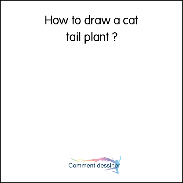 How to draw a cat tail plant